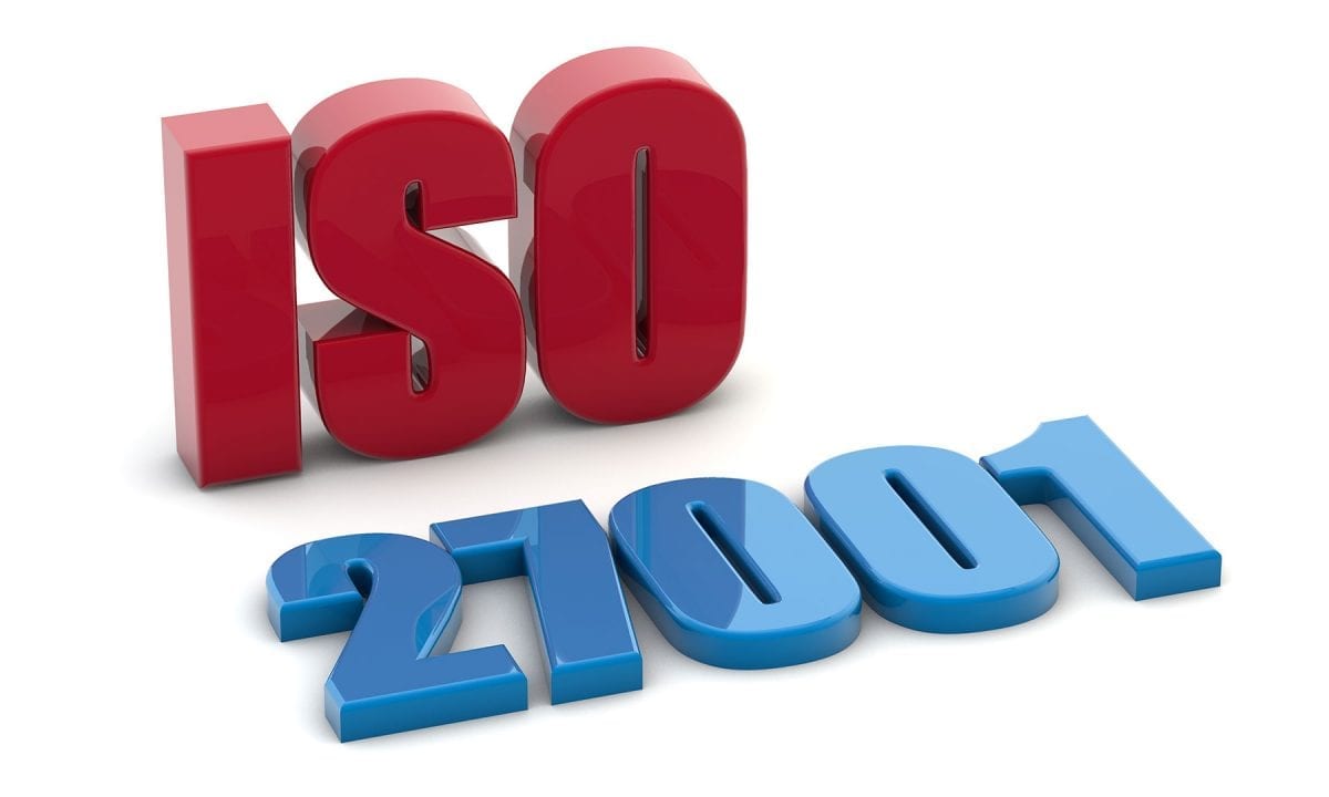 ISO 27001 stock image